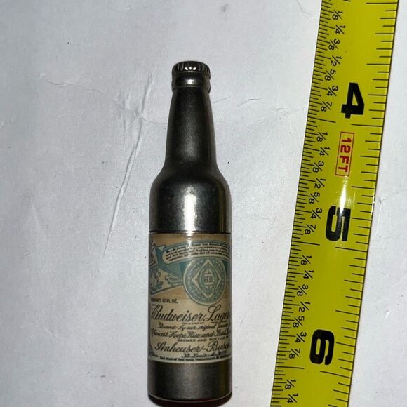 Vintage Zippo Men's 1950s Budweiser Bottle Compact Cigarette Lighter - Picture 4 of 11